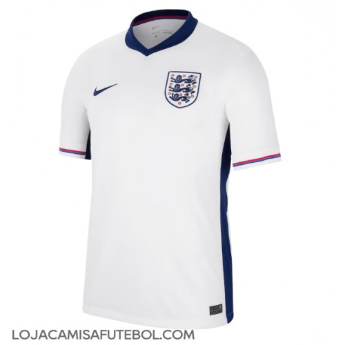 Camisa de Futebol Inglaterra Equipamento Principal Europeu 2024 Manga Curta